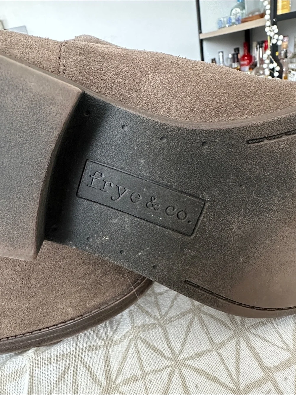 FRYE AND CO. Taupe Suede Knee-High Boots